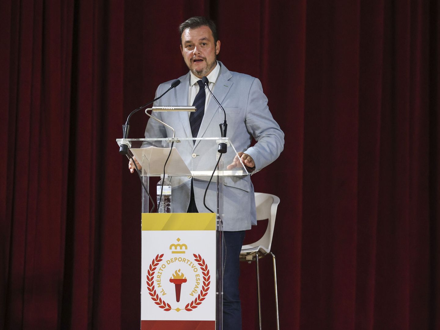 El secretario de Estado para el Deporte, Víctor Francos, en el acto. (EFE/Kiko Huesca) 