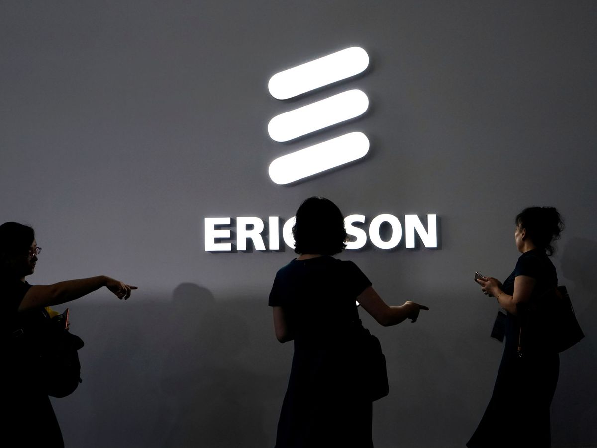 Foto: El logo de Ericsson, en la Mobile de Shanghái en 2019. (Reuters)