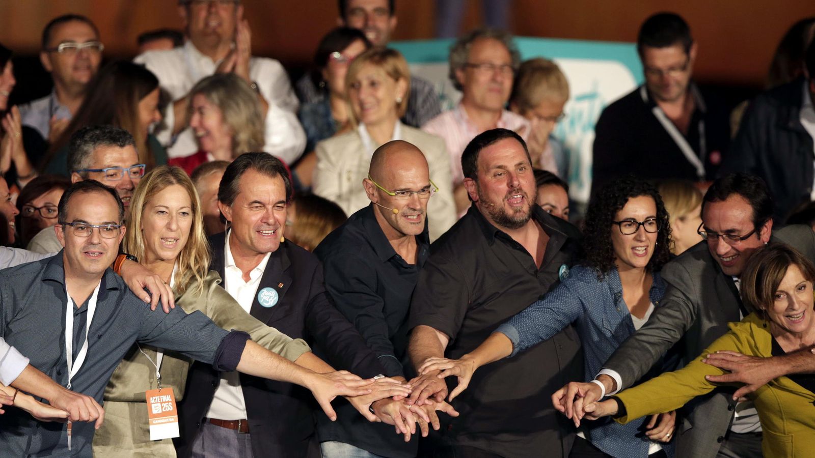 Foto: Acto electoral de final de campaña de Junts pel Sí. (EFE)