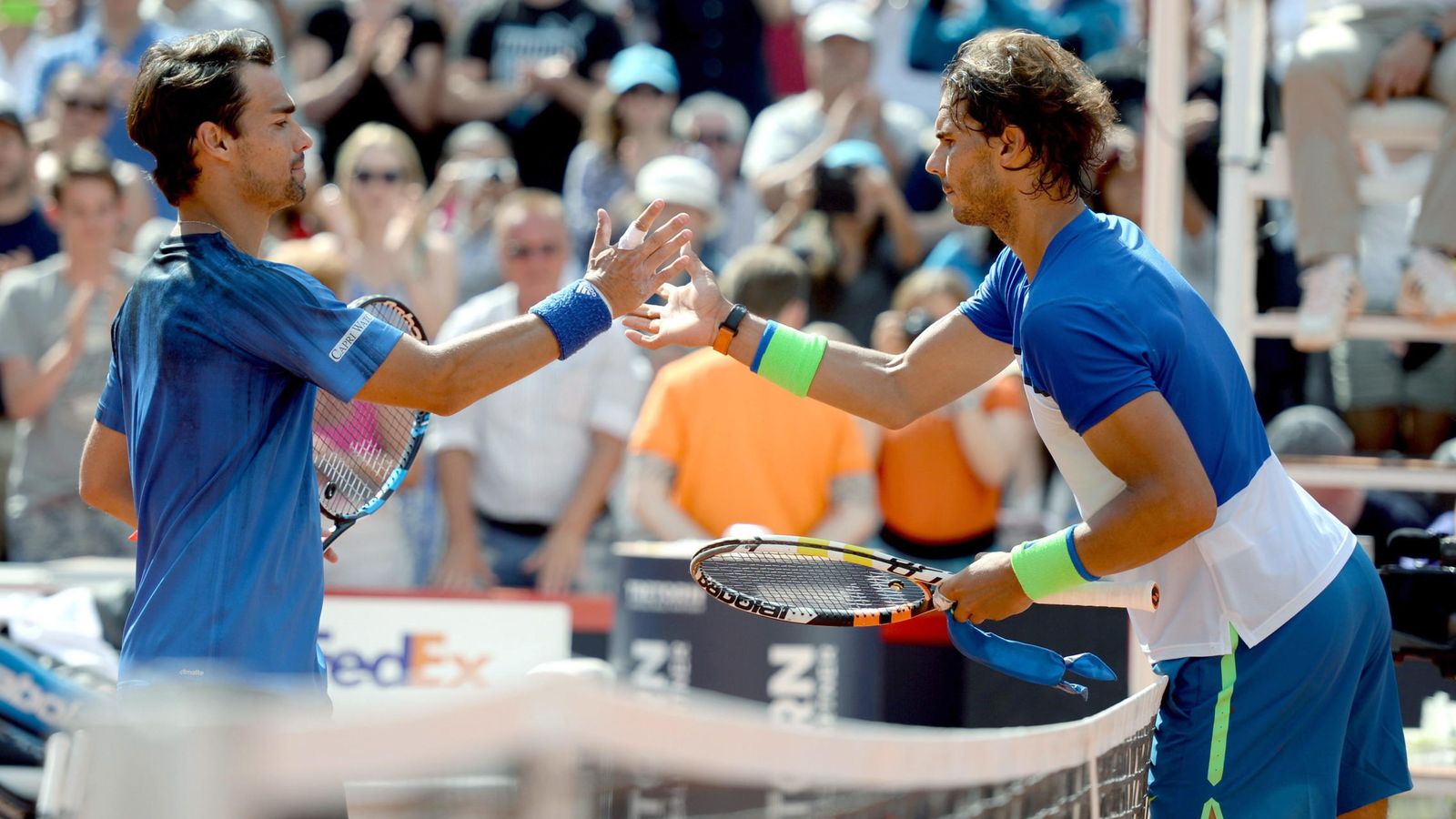 Foto: Rafa Nadal y Fabio Fognini volverán a verse las caras tras la polémica en la final de Hamburgo (Efe)