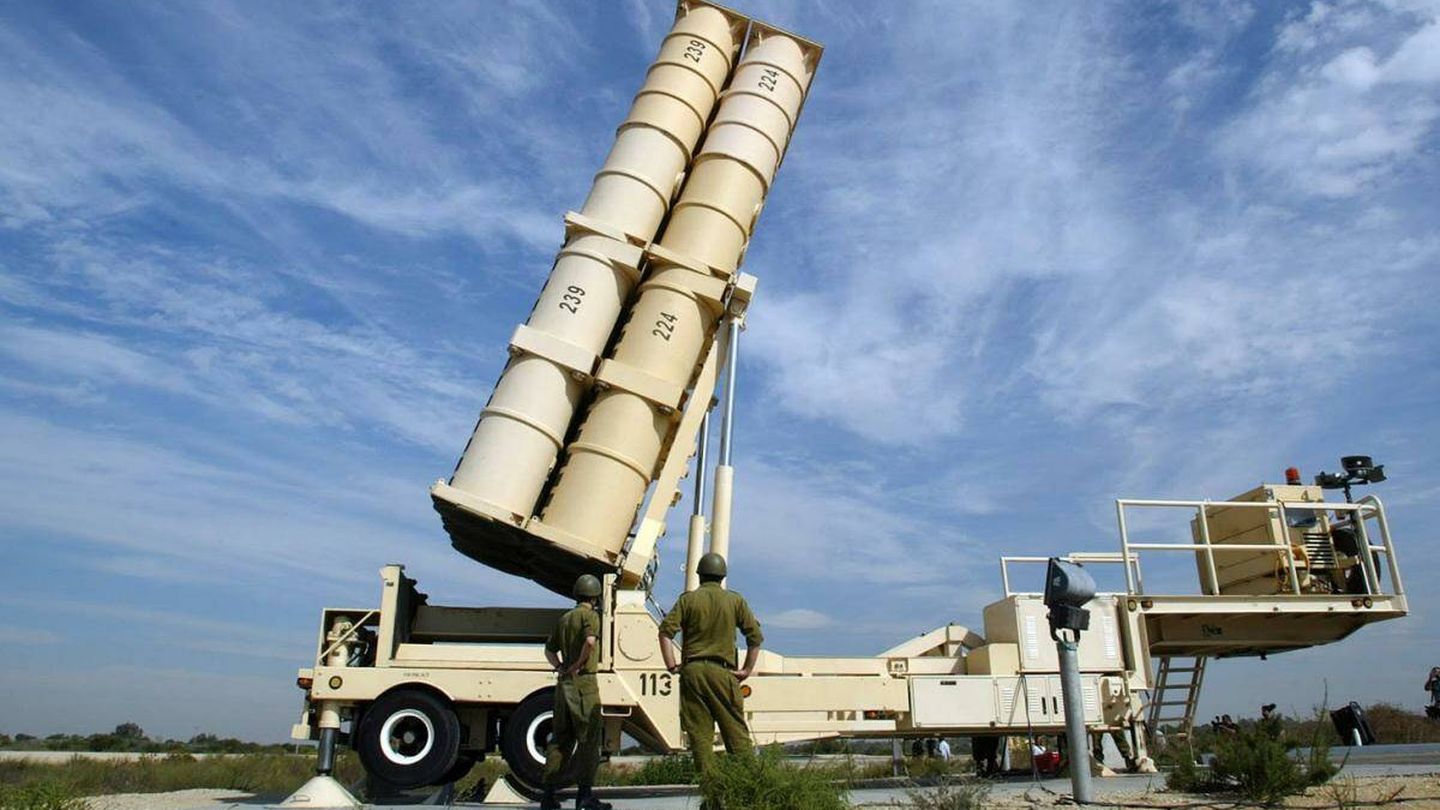 Lanzador del sistema israelí de defensa anti-misil Arrow-2. La próxima versión ahora en desarrollo — el Arrow-4 — podría en teoría interceptar misiles hipersónicos.
