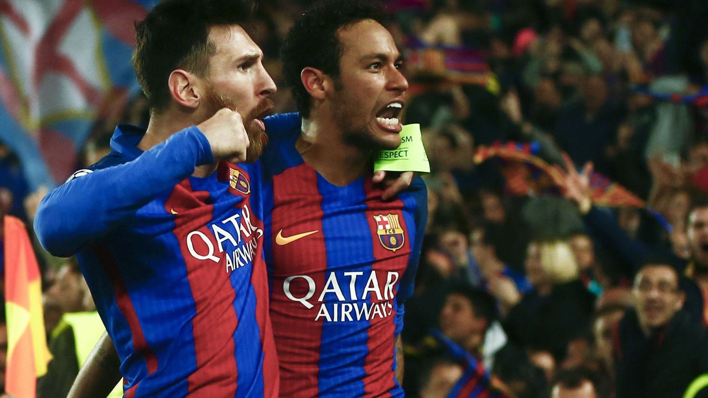Messi y Neymar contra el PSG.