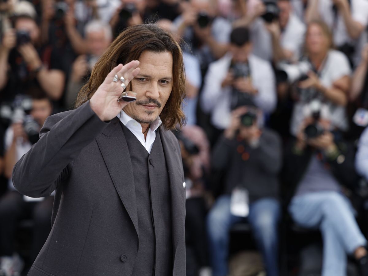 Foto: Johnny Depp, en su aparición en el Festival de Cannes. (EFE/EPA/Sebastien Nogier)