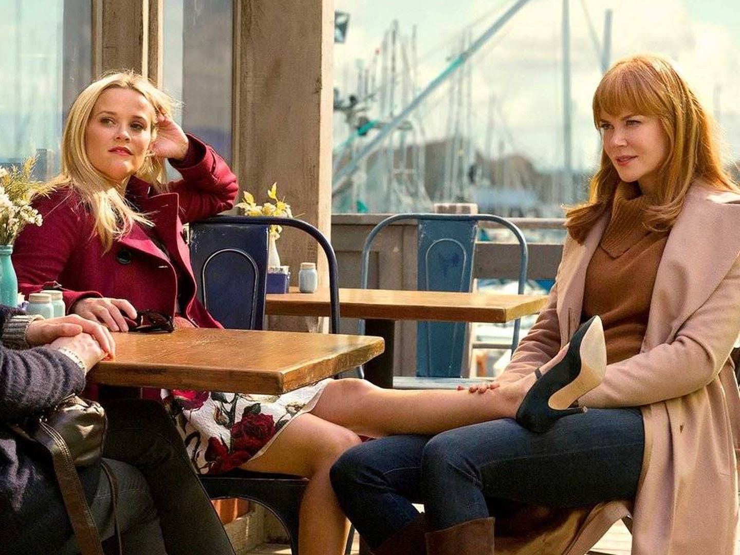 Nicole Kidman y Reese Witherspoon en 'Big little lies'. (HBO)