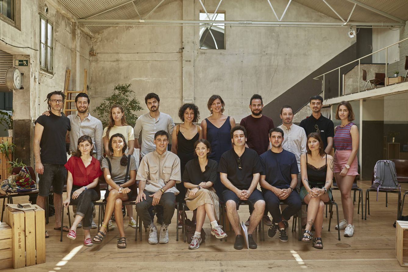 Foto de grupo de los artistas seleccionado en Madrid para el proyecto 'Swatch Cities Madrid.
