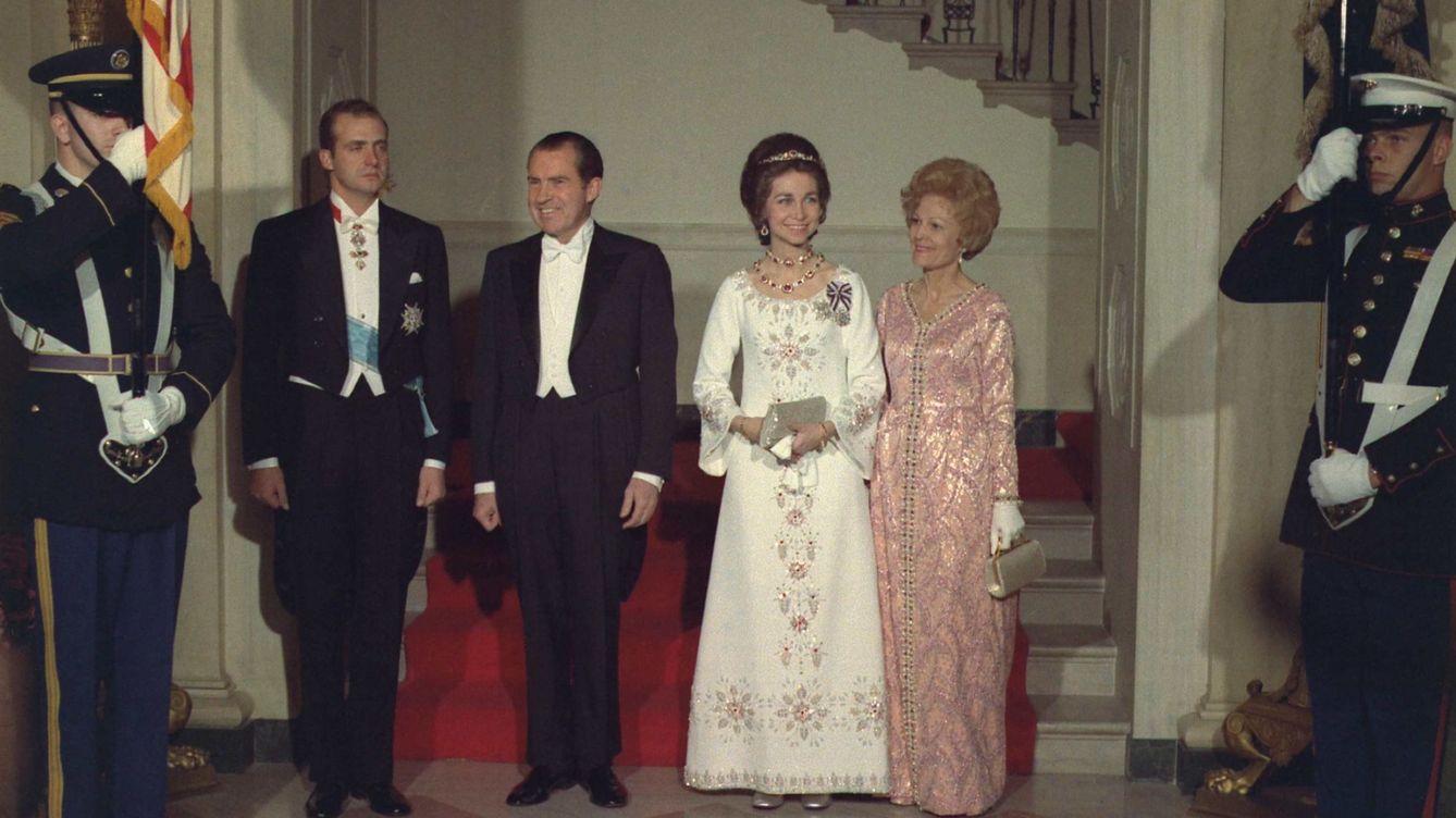Foto: Los reyes eméritos de España durante su visita al matrimonio Nixon en Estados Unidos (Cordon Press)