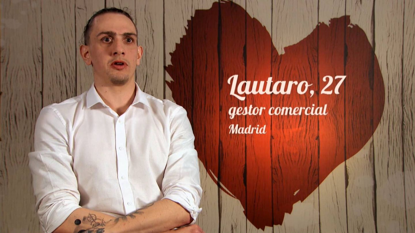 Lautaro, en 'First Dates'. (Mediaset)