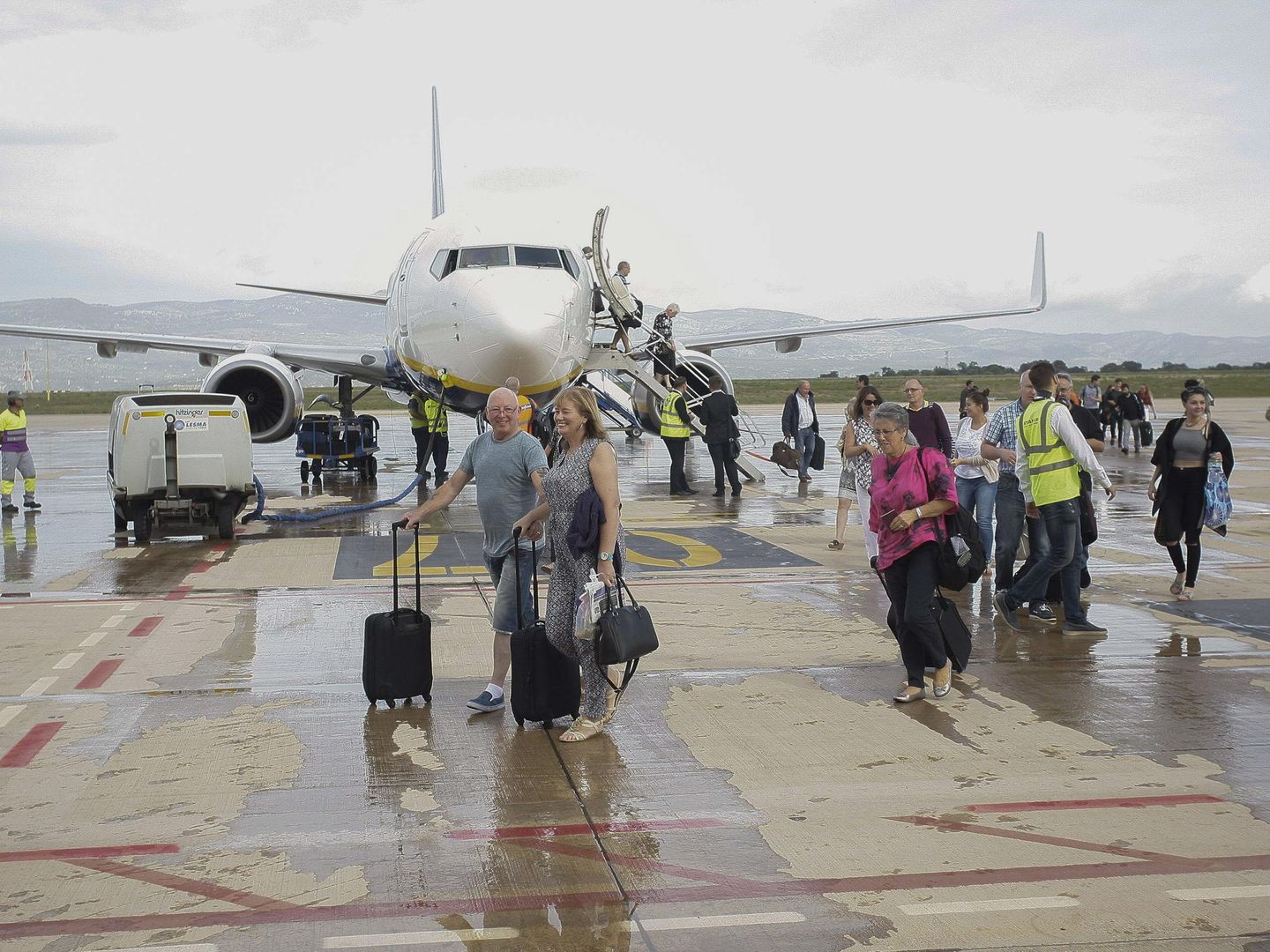 En septiembre de 2015 aterrizó en el Aeropuerto de Castellón el primer vuelo regular. (EFE)