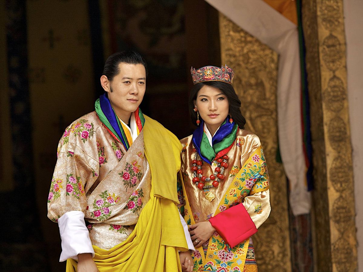 Foto: Jetsun Pema y el rey de Bután. (Getty)