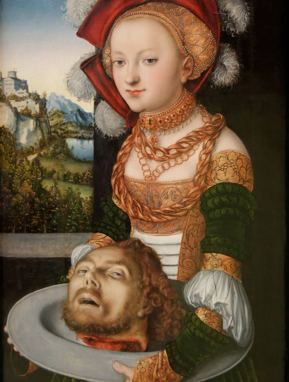 Foto: 'Salomé con la cabeza de san Juan Bautista' - Lucas Cranach, el viejo (1530)