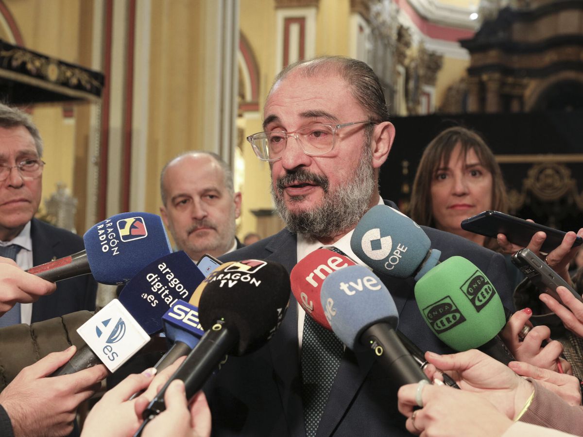Foto:  El presidente de Aragón, Javier Lambán. (EFE/Toni Galán)