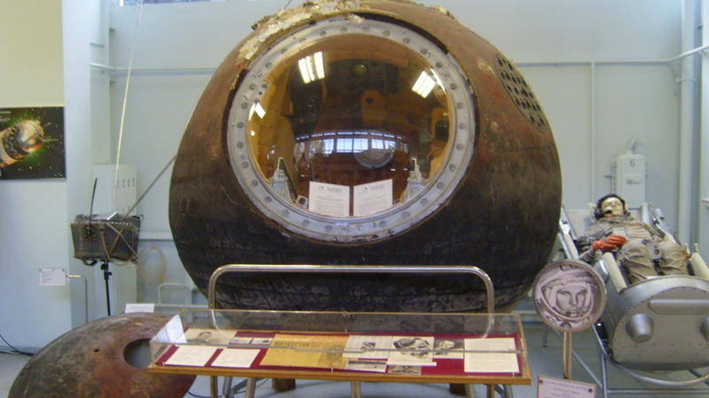 El primer cohete espacial tripulado, el Vostok 1. (Wikimedia)