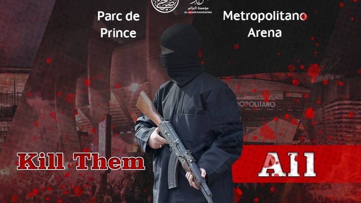 Expertos antiterroristas analizan una amenaza del entorno de Daesh para los partidos del Bernabéu y el Metropolitano