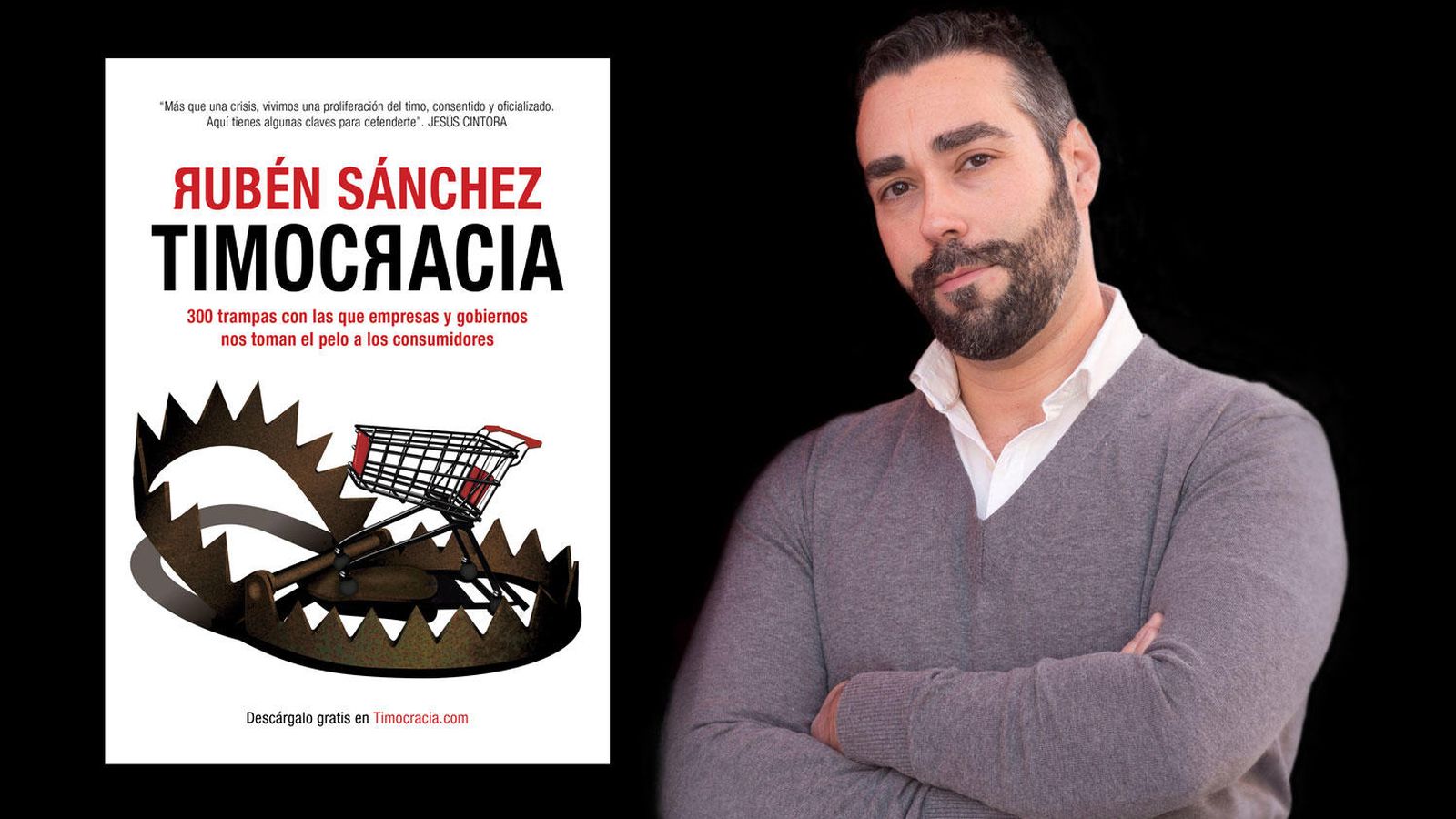 Foto: Rubén Sánchez, portavoz de Facua y autor de 'Timocracia'.