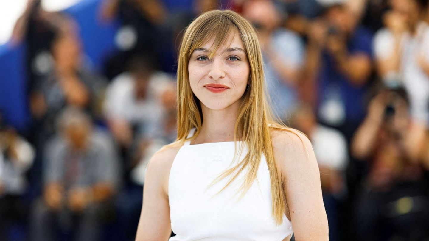 Marie Colomb posa para presentar la película 'As Bestas' en el festival de Cannes. (Reuters/Stephane Mahe)