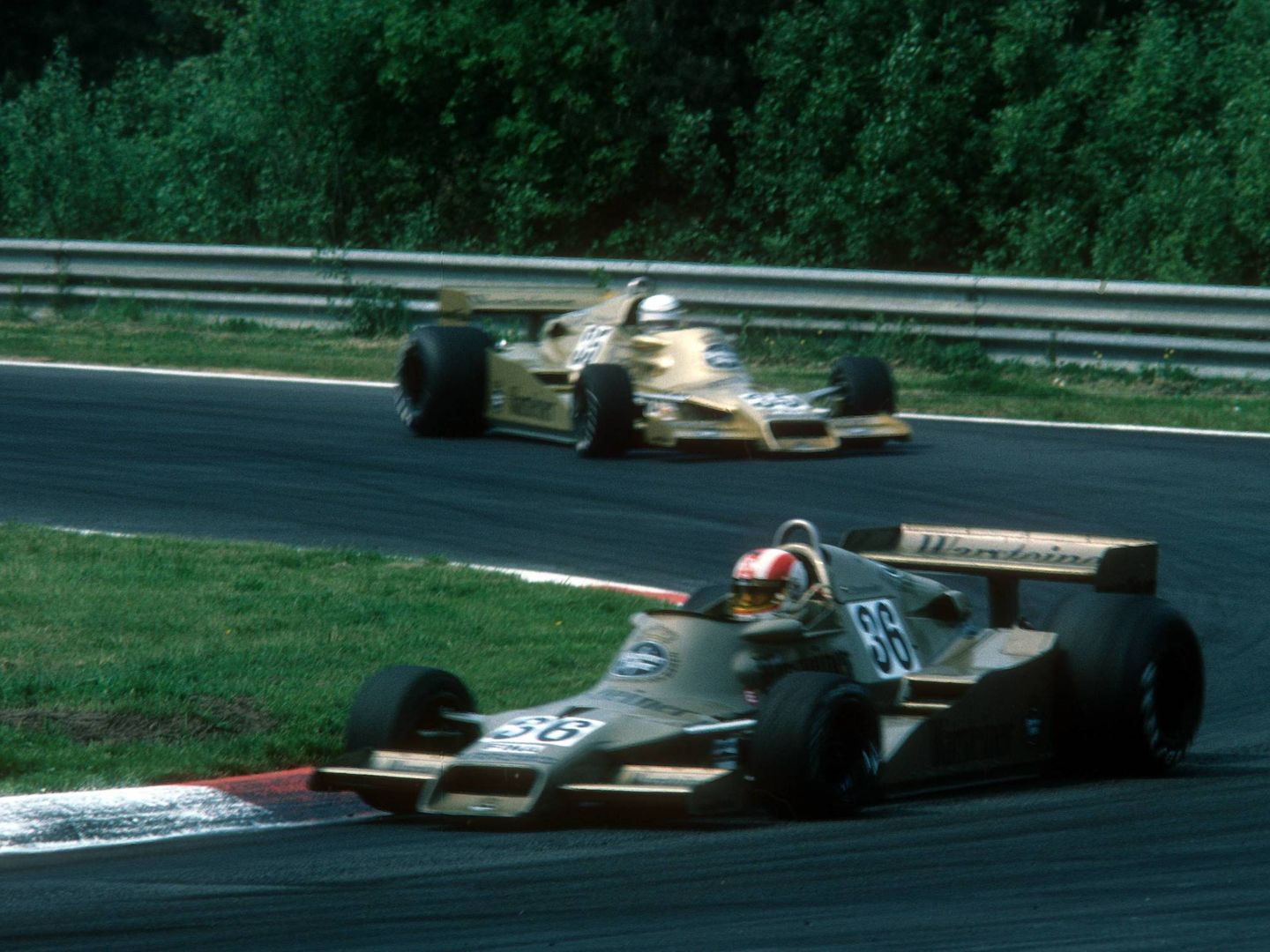 Los Arrows Ford FA1 de Rolf Stommelen y Riccardo Patrese en el GP de Bélgica de 1978. (Imago)