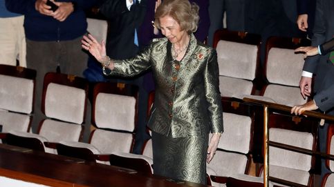 La reina Sofía, despedida como una estrella en un restaurante de Ourense