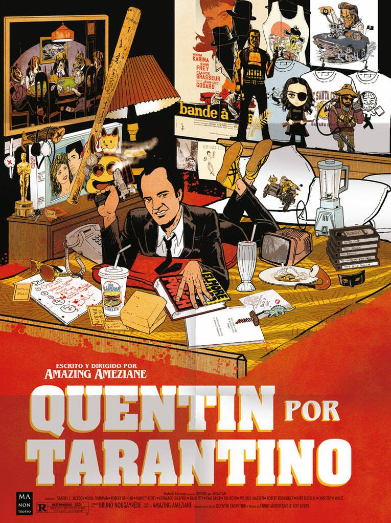 Portada de 'Quentin por Tarantino'. (Redbook Ediciones)