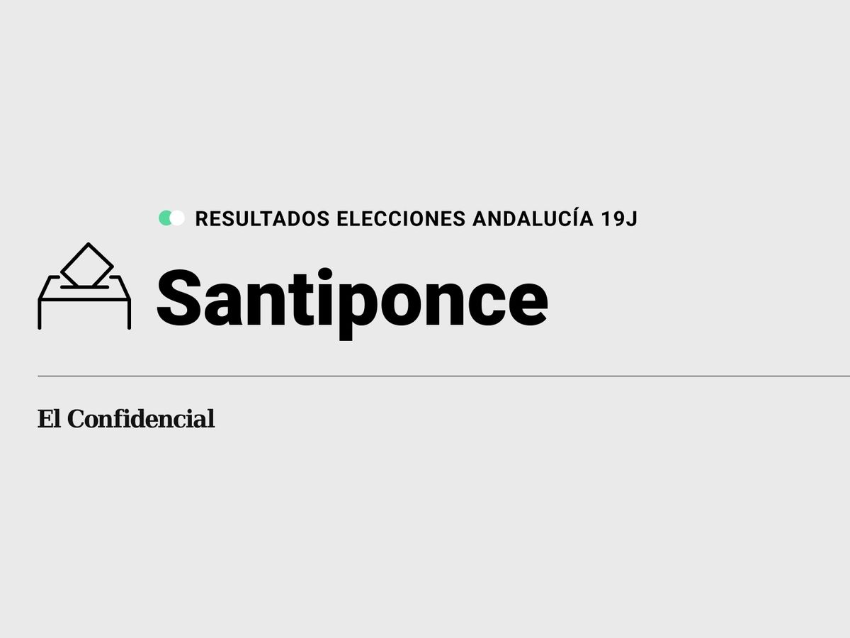 Foto: Resultados en Santiponce, Sevilla, de las elecciones de Andalucía 2022 este 19-J (C.C./Diseño EC)