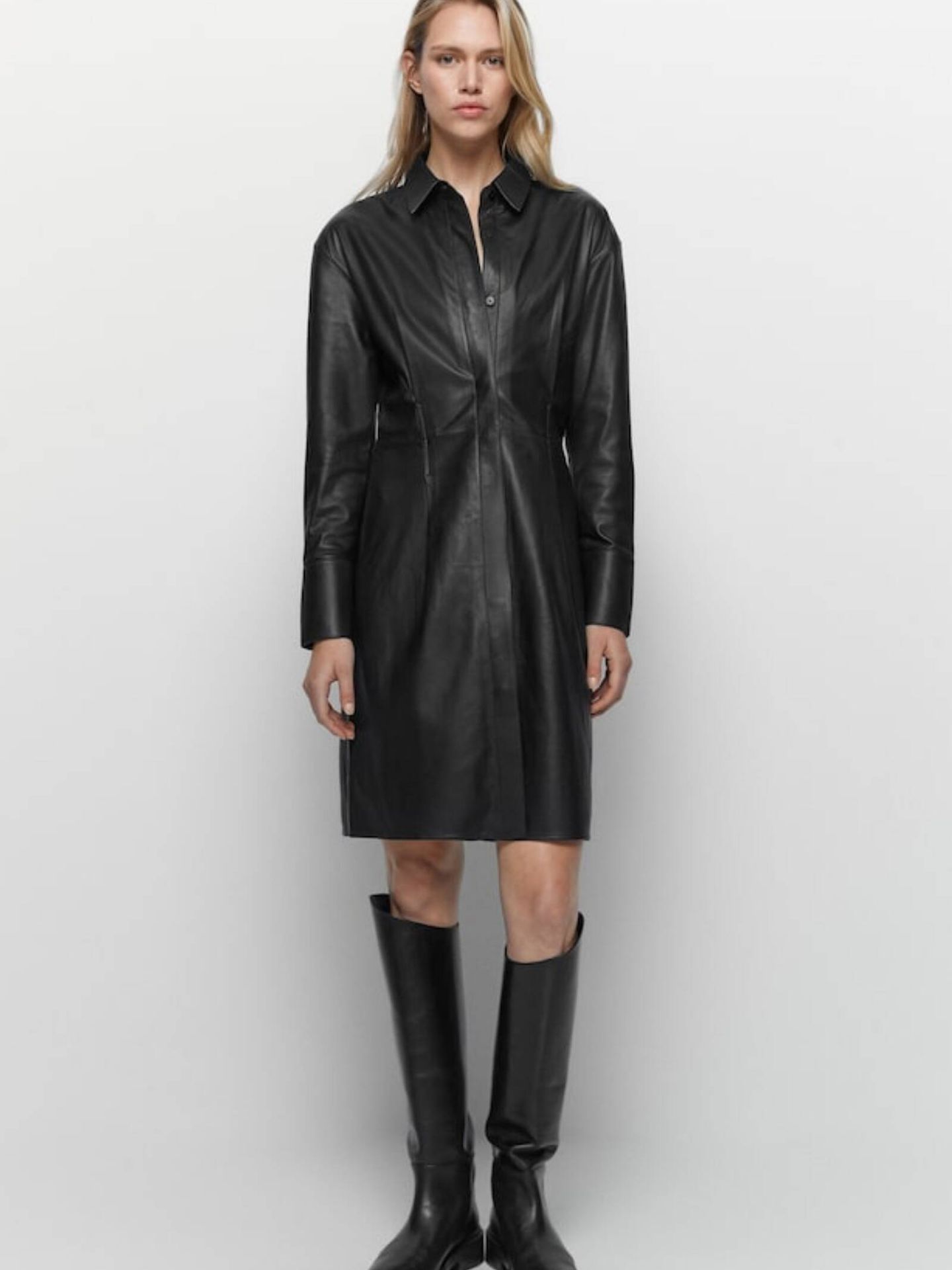 Descubre las prendas de cuero negro de Massimo Dutti para un armario atemporal pero cool. (Massimo Dutti/Cortesía)