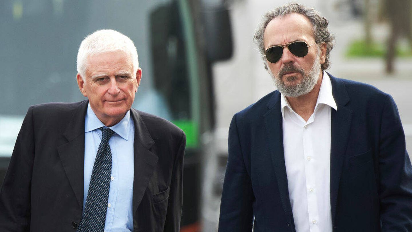 Paolo Vasile (izquierda), consejero delegado de Mediaset, junto al actor José Coronado, en una imagen de archivo. (Getty Images)