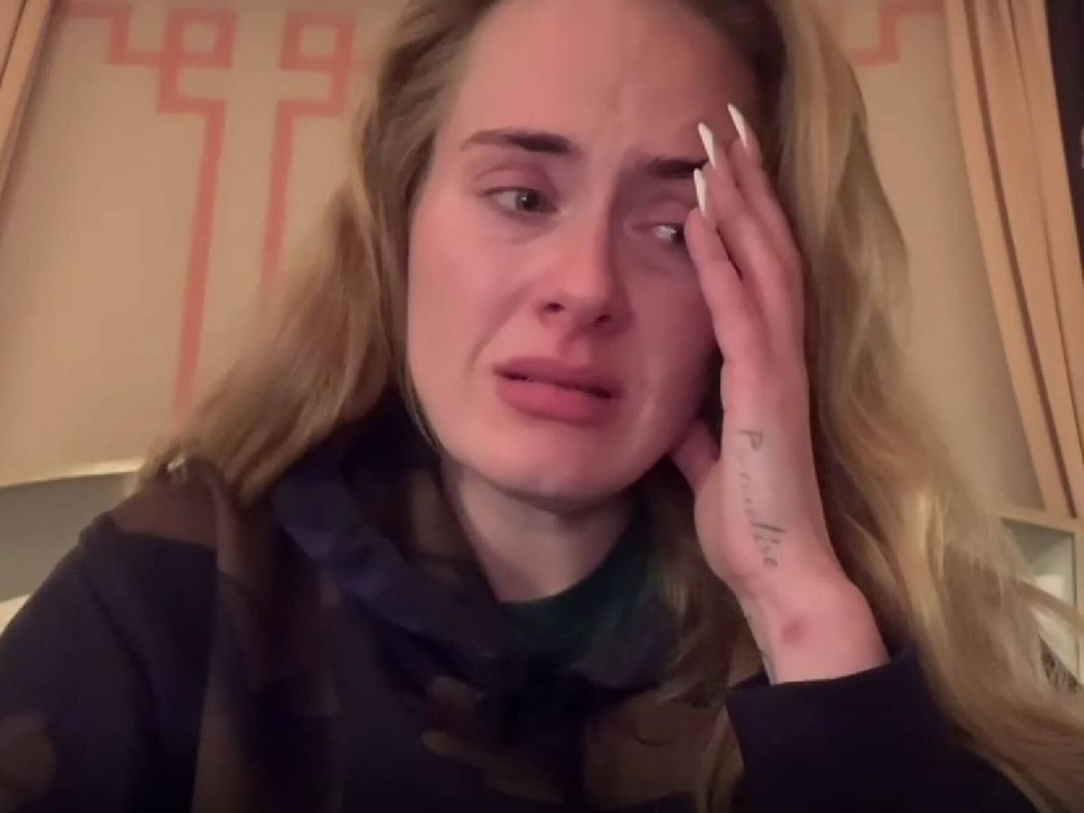 Foto: Adele, destrozada explicando en Instagram que ha tenido que cancelar el show. (Instagram @adele)