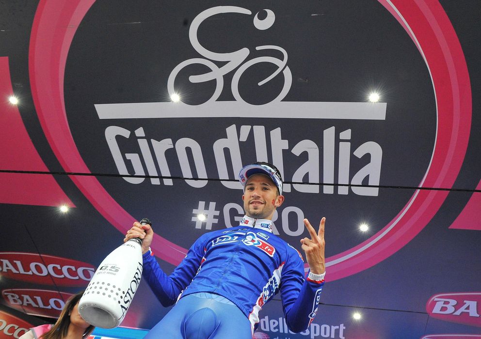 Foto: Bouhanni celebra su segundo triunfo del Giro en Foligno.