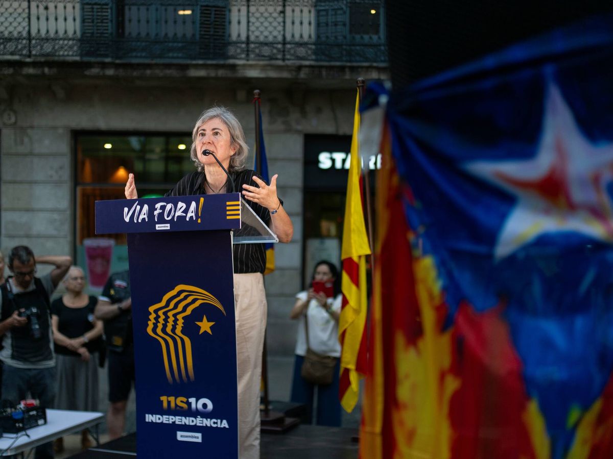 Foto: La presidenta de la Asamblea Nacional Catalana (ANC), Dolors Feliu. (Europa Press/Lorena Sopêna)