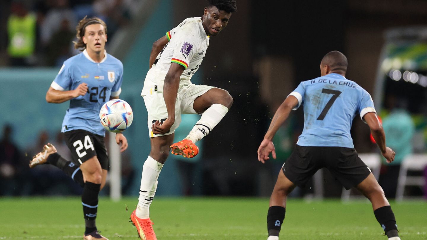 Mohammed Kudus, contra Uruguay en el pasado mundial de Qatar. (Amr Abdallah Dalsh/Reuters)