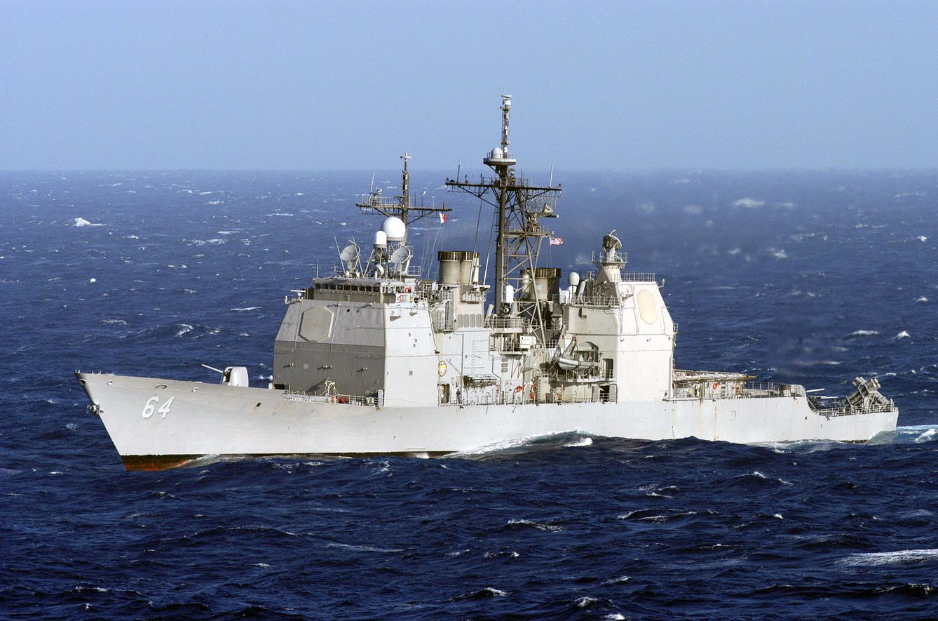 Crucero USS Gettsyburg (CG-64) de la clase Ticonderoga. (Foto: US Navy)