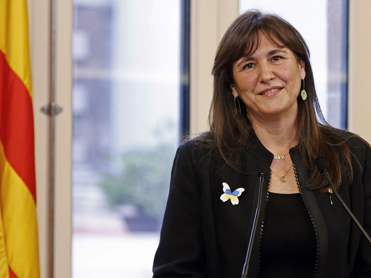Foto: La presidenta del Parlament, Laura Borràs. (EFE/Toni Albir)