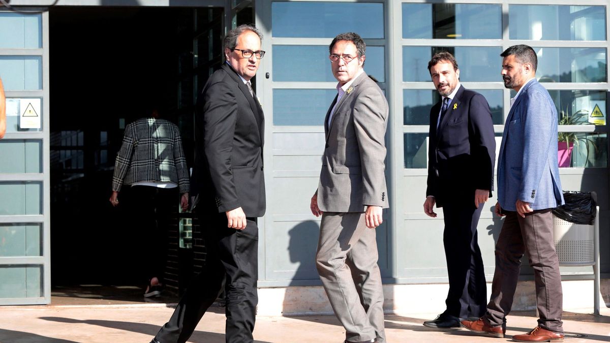 Torra y Torrent visitan a los presos del 'procés' acompañados de varios 'consellers'