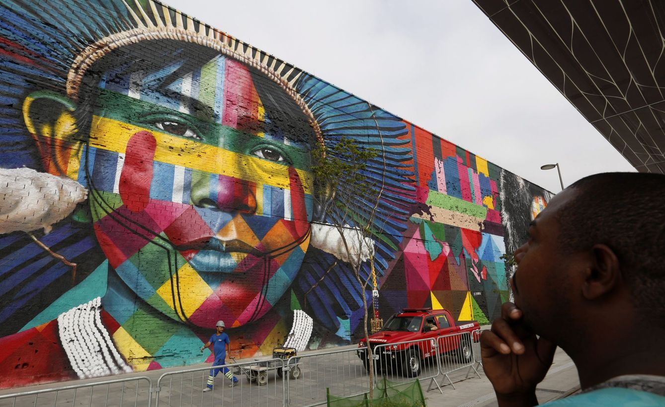 Imagen de un mural en Río de Janeiro (EFE)