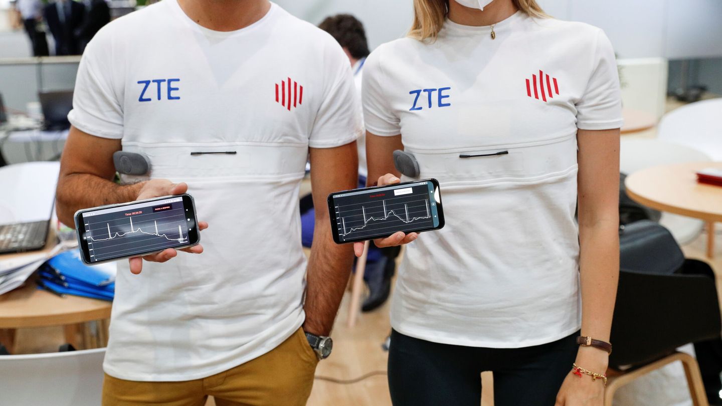 ZTE ha presentado una camiseta conectada. Foto: Reuters.