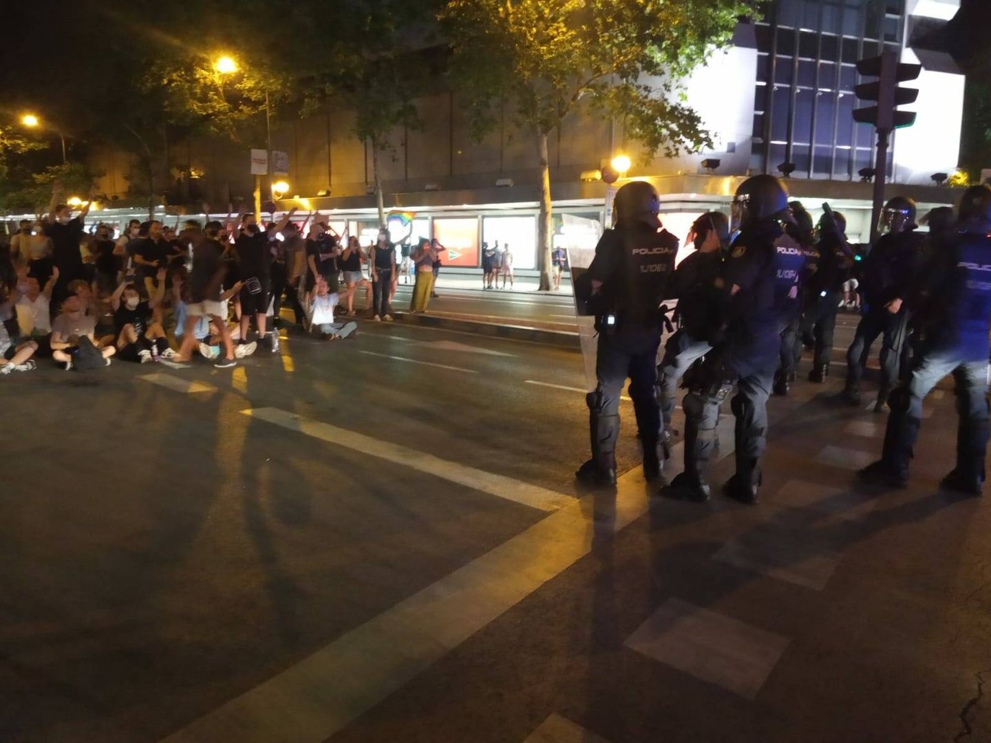 Momentos de tensión en Madrid. (Israel Merino)