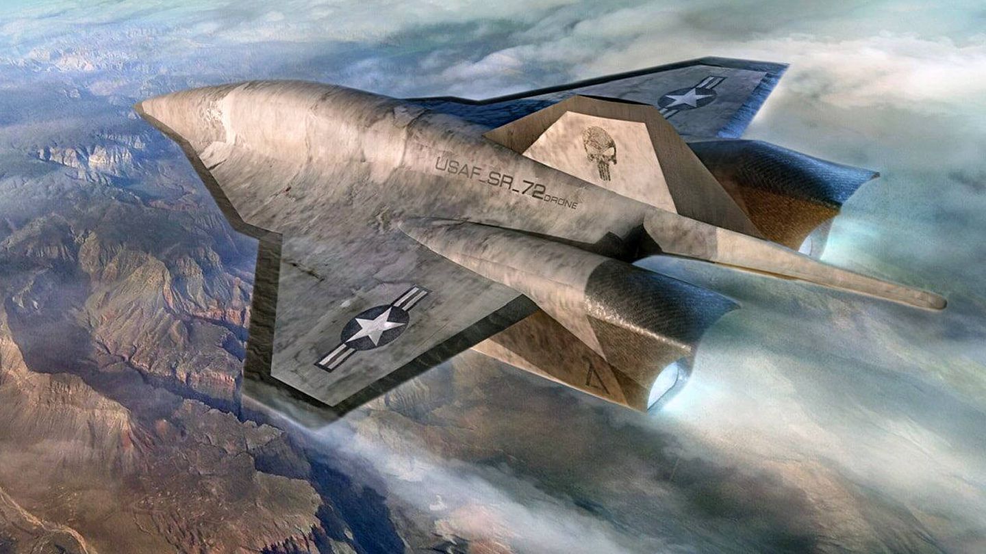Render artístico del rumoreado avión hipersónico Lockheed Martin SR-72 (CC)