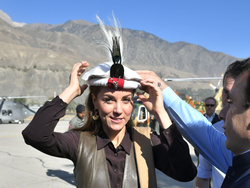 Foto: Kate Middleton, en el norte de Pakistán. (EFE)