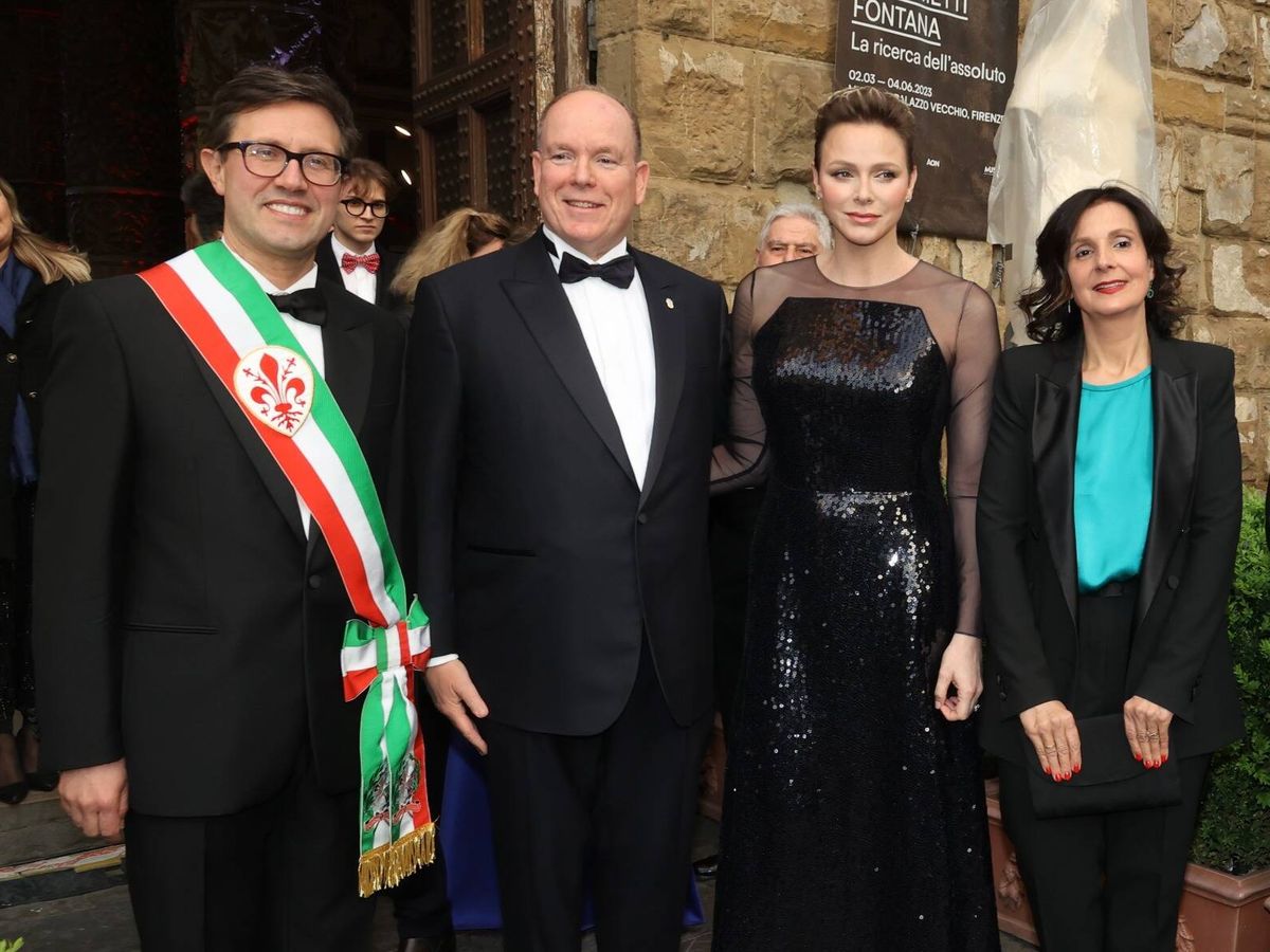 Foto: Los príncipes de Mónaco, visitando Florencia. (Gtres) 