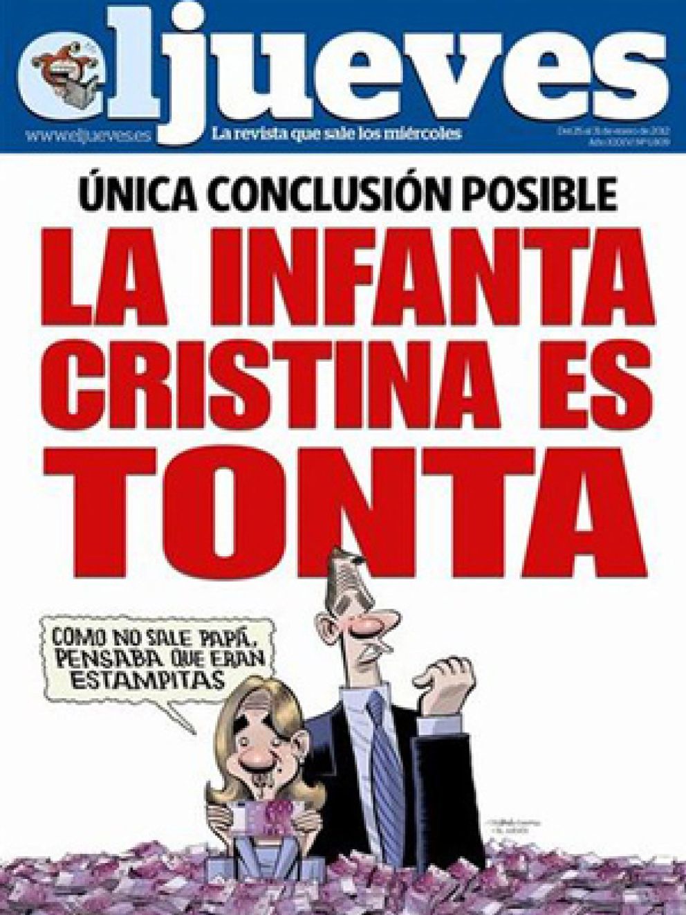 Foto: "La infanta Cristina es tonta", según 'El Jueves'