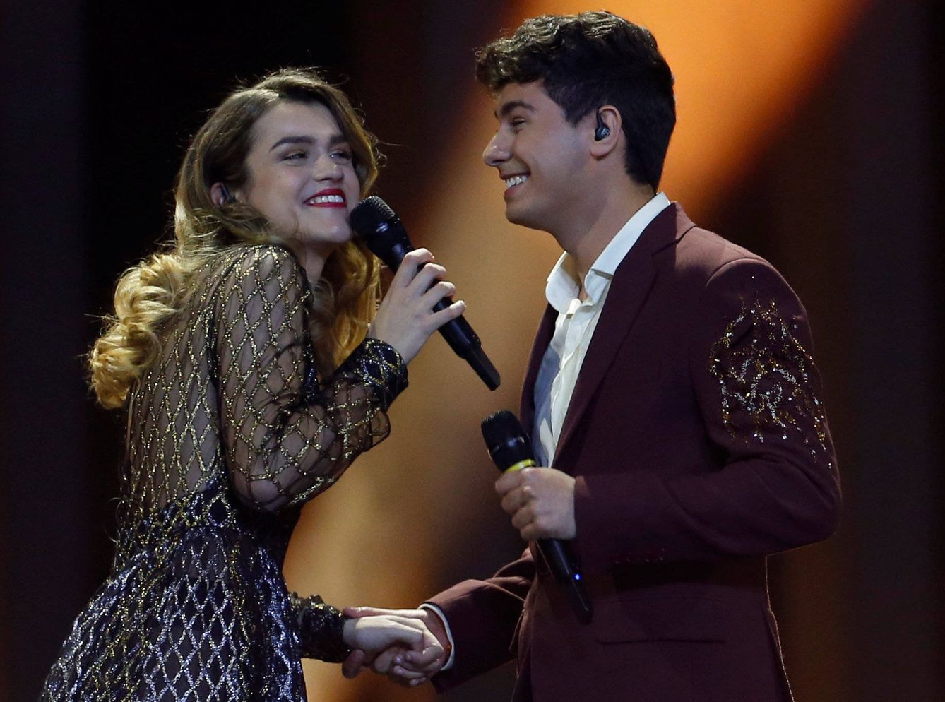 Amaia y Alfred interpretan 'Tu Canción' en Eurovisión 2018. (Gtres)
