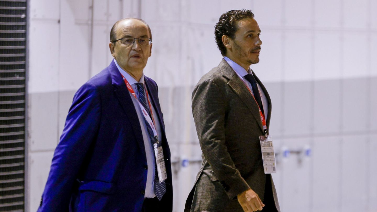 Del Nido Carrasco y Pepe Castro son el binomio que lidera club. (EFE/José Manuel Vidal)