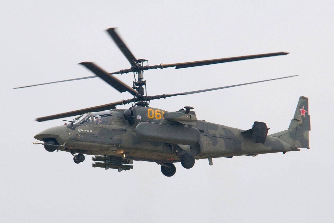 El helicóptero antisubmarino y de ataque Ka-52 Alligator. (Foto: Wikipedia)