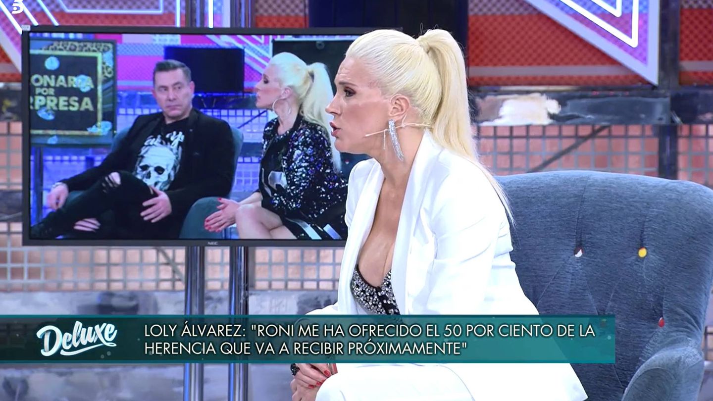 Loli Álvarez, en 'Sábado Deluxe'. (Telecinco)