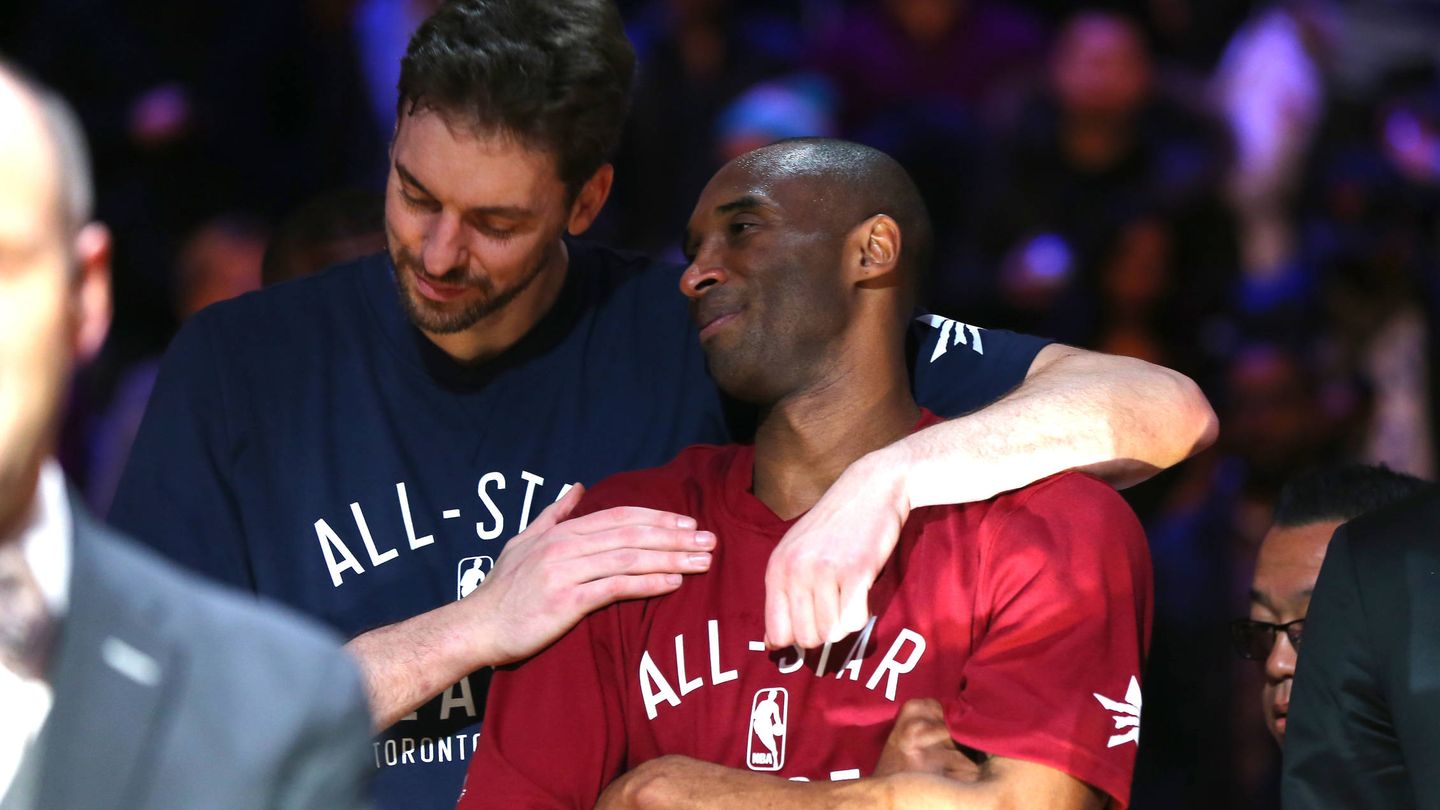 Pau y Kobe, en el All-Star. (Getty)