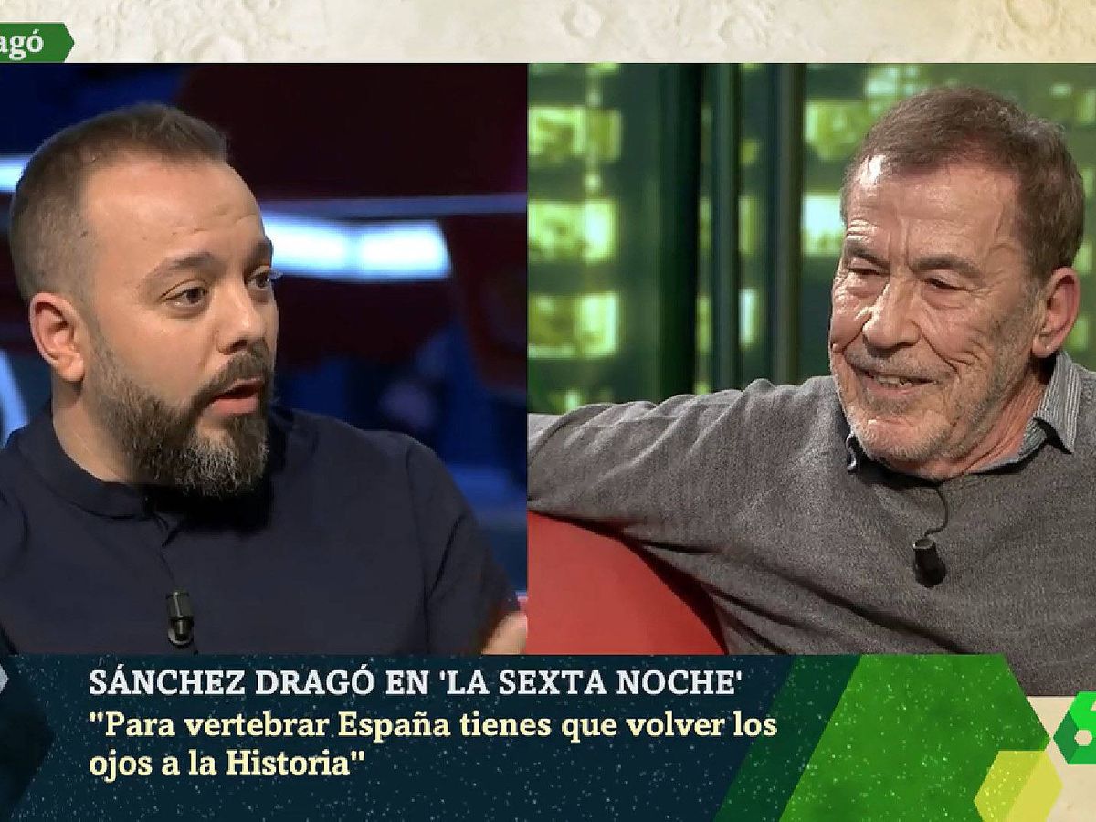 Foto: Antonio Maestre y Fernando Sánchez Dragó, en 'La Sexta noche'. (La Sexta)
