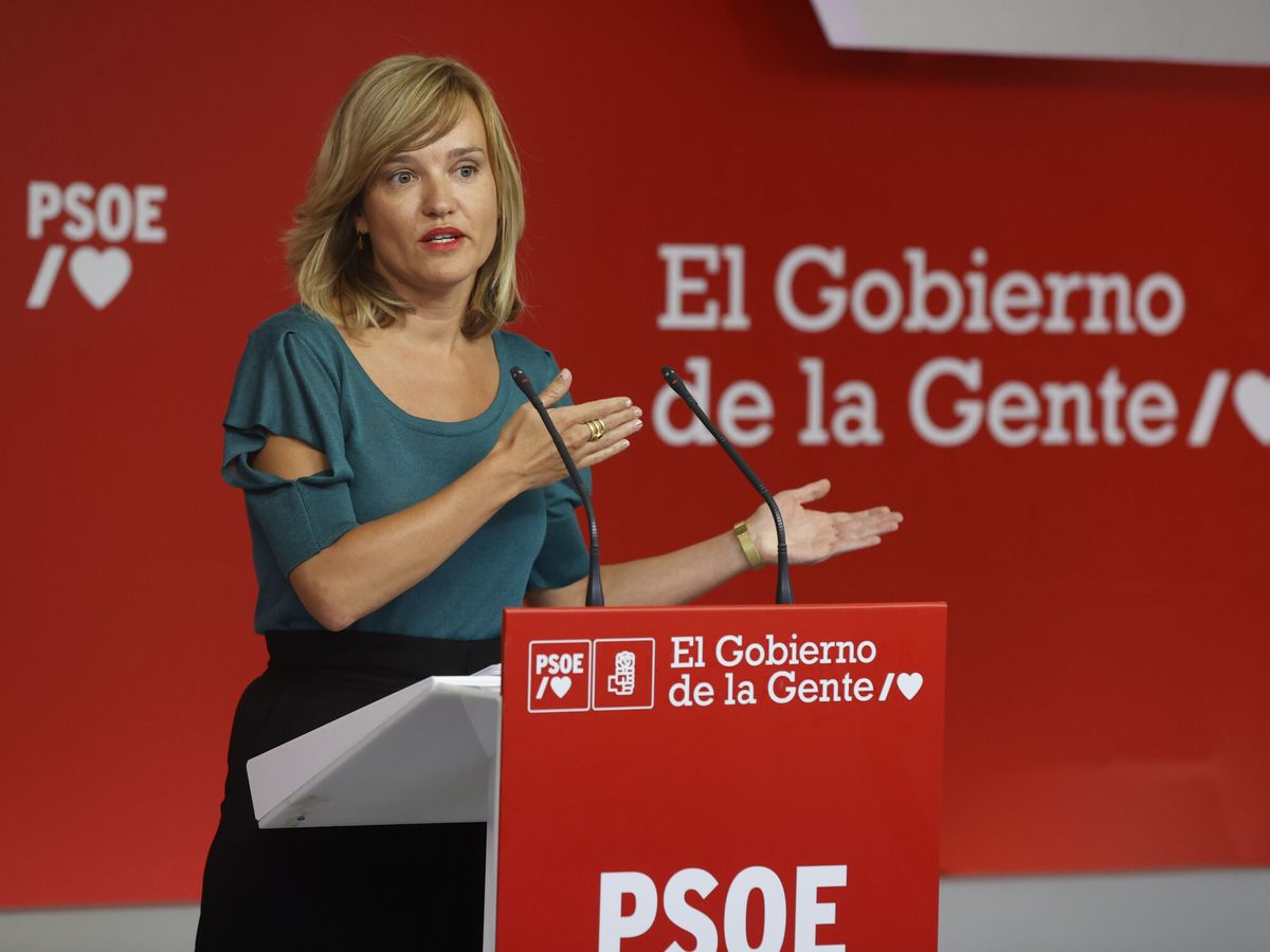 Foto: La portavoz del PSOE, Pilar Alegría. (EFE/Juan Carlos Hidalgo)