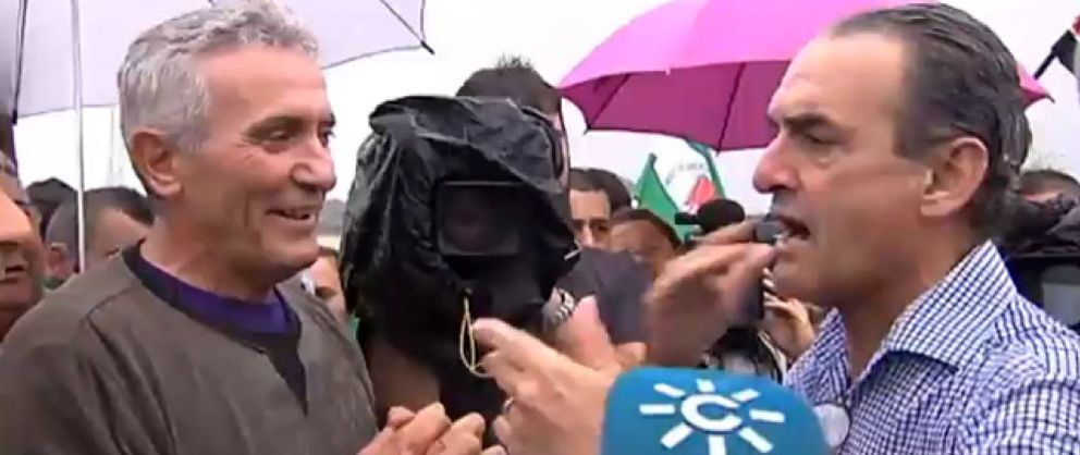 Foto: El sindicato de Gordillo ocupa una finca de Mario Conde en presencia del exbanquero