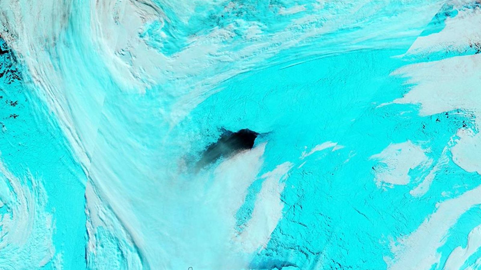 Foto: Imagen de una 'polinia', un agujero de más de 50.000 kilómetros cuadrados. (FOTO: NASA)