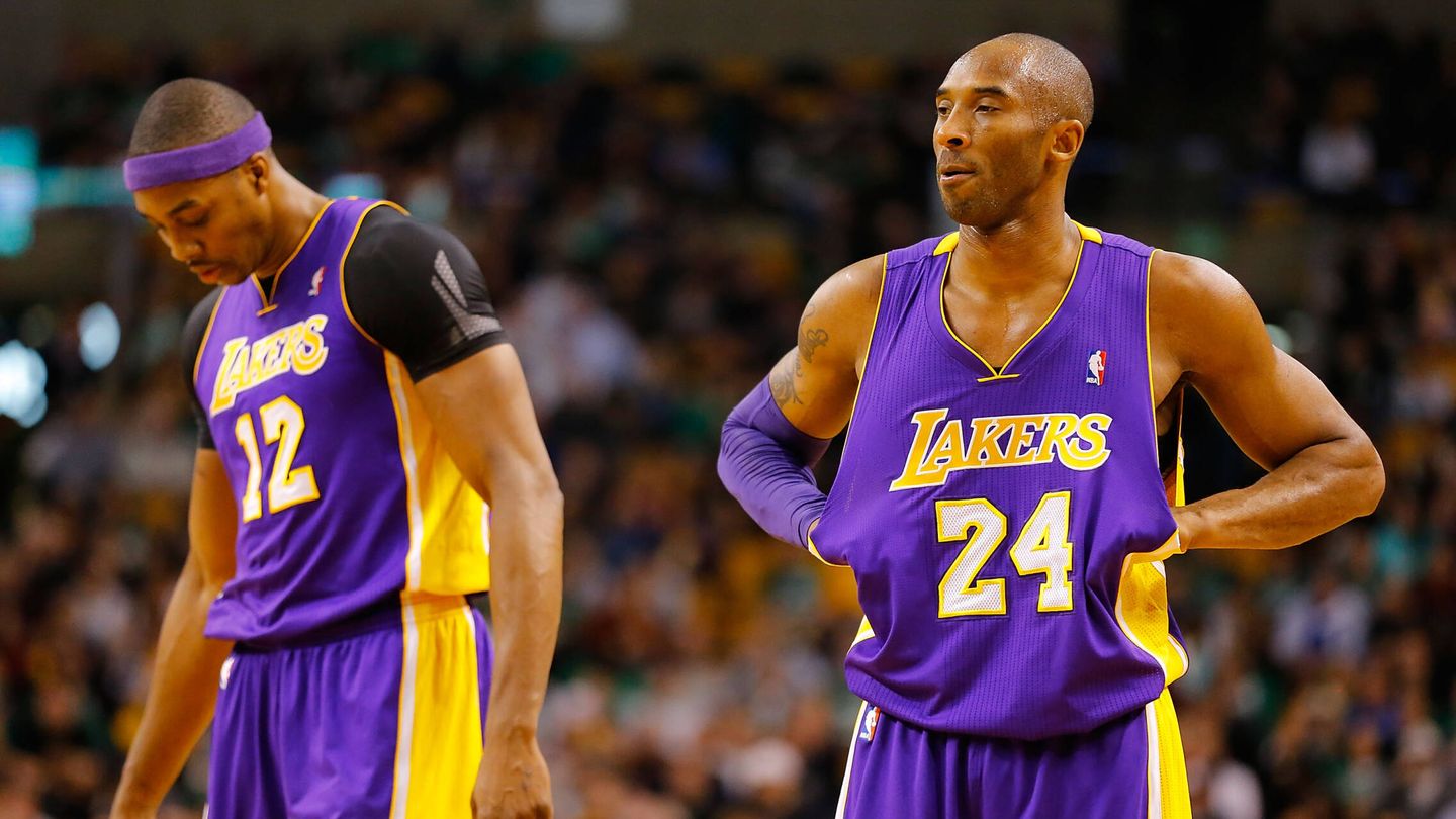 Howard y Bryant, en el megaproyecto fallido de los Lakers. (Getty Images/Jared Wickerha)