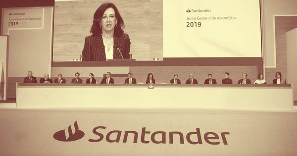 Foto: Ana Botín en la junta de accionistas de 2019. (EFE)